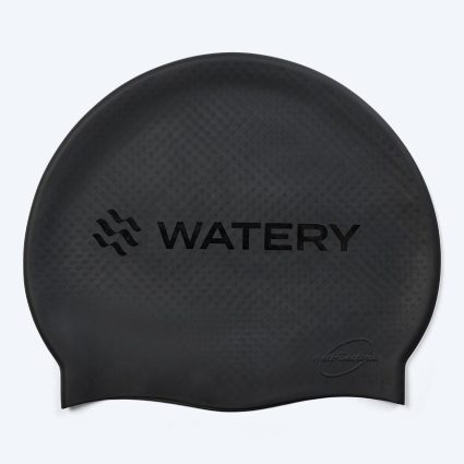 Watery badehætte med knopper - Avisa Bud - Sort - Svømmehætter