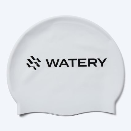 Watery badehætte til børn (3-10) - Signature - Hvid - Svømmehætter