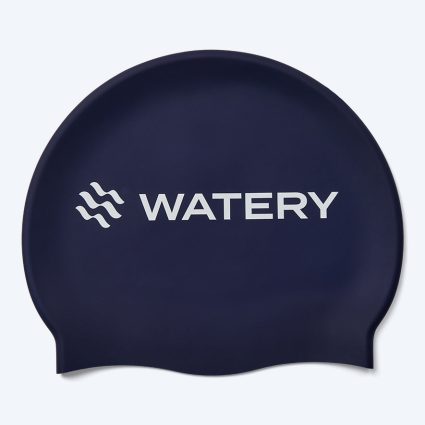 Watery badehætte til børn (3-10) - Signature - Mørkeblå - Svømmehætter