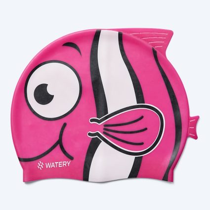 Watery badehætte til børn - Dashers - Fish (Lyserød) - Svømmehætter