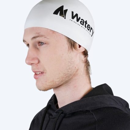 Watery konkurrence badehætte - Race - Hvid