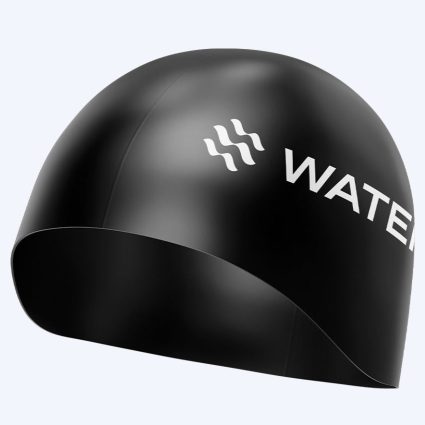 Watery konkurrence badehætte - Signature Dome - Sort - Konkurrence badehætter