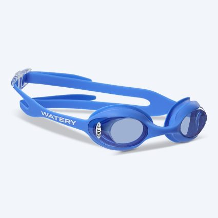 Watery nærsynede svømmebriller med styrke til børn - (-1,0) til (-4,0) - Matira - Blå (blå)