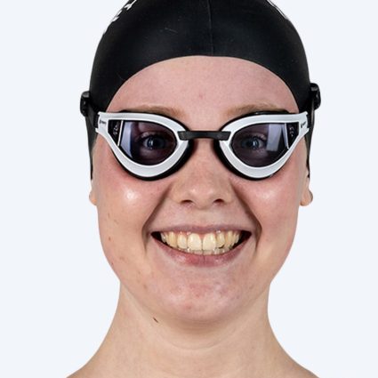 Watery svømmebriller til nærsynede - Superior Optique Lens - Hvid/sort